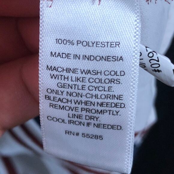 Express Womens Shirt White Multicolor Striped Collared Button Down Roll Tab M - Picture 7 of 12